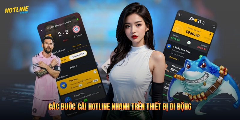Các bước cài hotline nhanh trên thiết bị di động