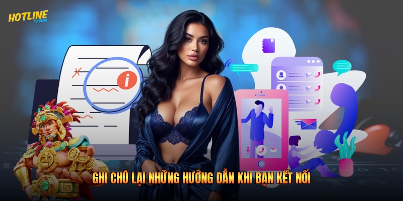 Ghi chú lại những hướng dẫn khi bạn kết nối