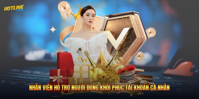 Nhân viên hỗ trợ người dùng khôi phục tài khoản cá nhân
